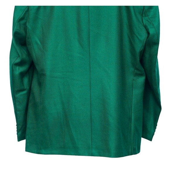 Mens Blazer Green Wool Velvet Formal Tuxedo Jacket Wedding Party Sport Coat 48R - Picture 7 of 7